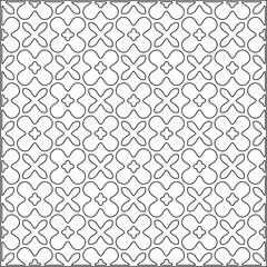 
Vector pattern with symmetrical elements . Repeating geometric tiles from striped elements.Monochrome stylish texture.Black and 
white pattern for wallpapers and backgrounds.
