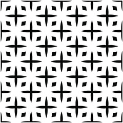 Seamless vector pattern in geometric ornamental style. Black  pattern.Design element for prints, backgrounds, template, web pages 
and textile pattern. Geometric art.