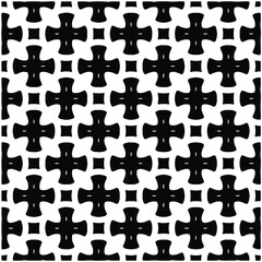 Seamless vector pattern in geometric ornamental style. Black  pattern.Design element for prints, backgrounds, template, web pages 
and textile pattern. Geometric art.