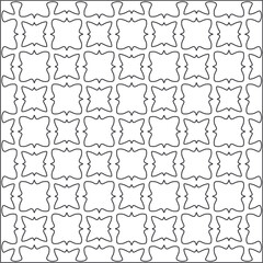 
Vector pattern with symmetrical elements . Repeating geometric tiles from striped elements.Monochrome stylish texture.Black and 
white pattern for wallpapers and backgrounds.