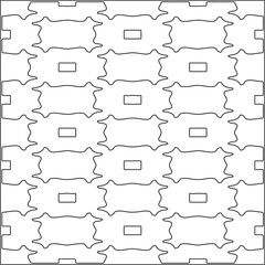 Obraz premium Vector pattern with symmetrical elements . Repeating geometric tiles from striped elements.Monochrome stylish texture.Black and white pattern for wallpapers and backgrounds.