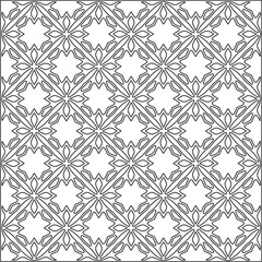 
Vector pattern with symmetrical elements . Repeating geometric tiles from striped elements.Monochrome stylish texture.Black and 
white pattern for wallpapers and backgrounds.