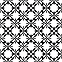 Seamless vector pattern in geometric ornamental style. Black  pattern.Design element for prints, backgrounds, template, web pages 
and textile pattern. Geometric art.