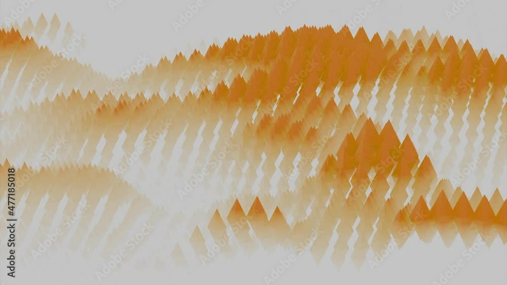 Poster the motion of colorful particles on a white background. design. wavy texture creating illusion of mo