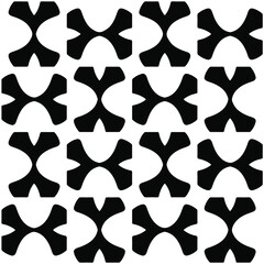 Seamless vector pattern in geometric ornamental style. Black  pattern.Design element for prints, backgrounds, template, web pages 
and textile pattern. Geometric art.