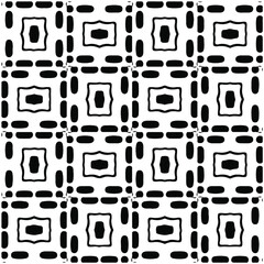 Fototapeta na wymiar Seamless vector pattern in geometric ornamental style. Black pattern.Design element for prints, backgrounds, template, web pages and textile pattern. Geometric art.