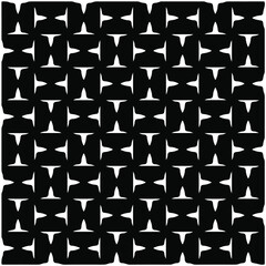Seamless vector pattern in geometric ornamental style. Black  pattern.Design element for prints, backgrounds, template, web pages 
and textile pattern. Geometric art.