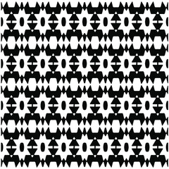 Vector ethnic pattern with symmetrical elements . Repeating geometric tiles from striped elements.Monochrome texture.Black and 
white pattern for wallpapers and backgrounds.