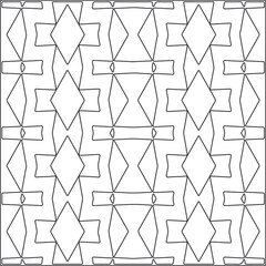 Vector pattern with symmetrical elements . Repeating geometric tiles from striped elements.Monochrome stylish texture.Black and 
white pattern for wallpapers and backgrounds.
