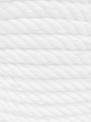 Fototapeta na wymiar White strong rope macro texture for background.