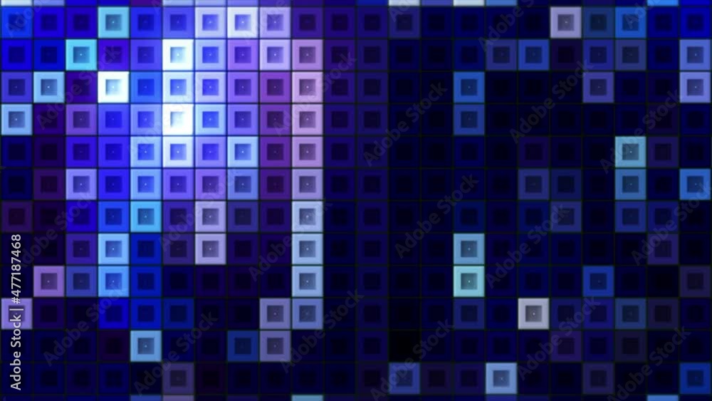 Poster moving mosaic squares with colored lines. motion. bright moving lines on colored squares. mosaic bac