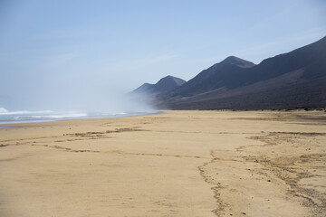 Fototapeta na wymiar Playa de cofete - fuerteventura - beach- beautiful place