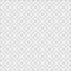 Vector pattern with symmetrical elements . Repeating geometric tiles from striped elements.Monochrome stylish texture.Black and 
white pattern for wallpapers and backgrounds.