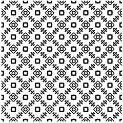 Seamless vector pattern in geometric ornamental style. Black  pattern.Design element for prints, backgrounds, template, web pages 
and textile pattern. Geometric art.