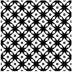 Seamless vector pattern in geometric ornamental style. Black  pattern.Design element for prints, backgrounds, template, web pages 
and textile pattern. Geometric art.