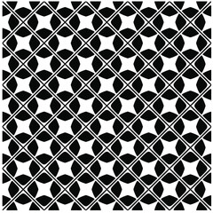 Seamless vector pattern in geometric ornamental style. Black  pattern.Design element for prints, backgrounds, template, web pages 
and textile pattern. Geometric art.