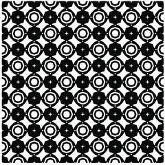 Seamless vector pattern in geometric ornamental style. Black  pattern.Design element for prints, backgrounds, template, web pages 
and textile pattern. Geometric art.