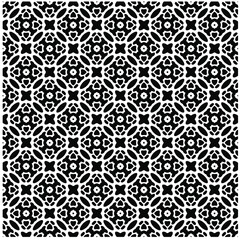 Seamless vector pattern in geometric ornamental style. Black  pattern.Design element for prints, backgrounds, template, web pages 
and textile pattern. Geometric art.