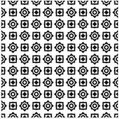 Seamless vector pattern in geometric ornamental style. Black  pattern.Design element for prints, backgrounds, template, web pages 
and textile pattern. Geometric art.