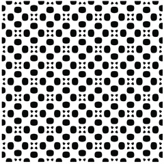 Seamless vector pattern in geometric ornamental style. Black  pattern.Design element for prints, backgrounds, template, web pages 
and textile pattern. Geometric art.