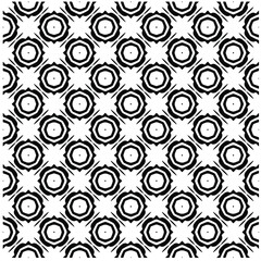 Seamless vector pattern in geometric ornamental style. Black  pattern.Design element for prints, backgrounds, template, web pages 
and textile pattern. Geometric art.