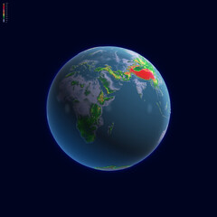 Fototapeta na wymiar earth globe