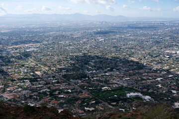 aerial view of the city