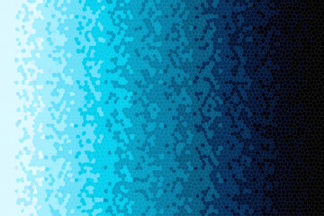 Abstract mosaic blue gradient geometric background.