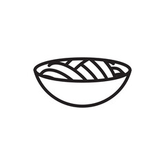 noodles icon design vector templates