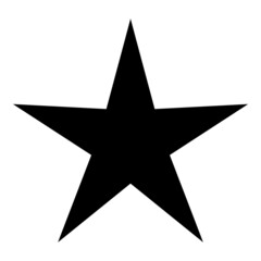 Obraz premium Stars Flat Icon Isolated On White Background
