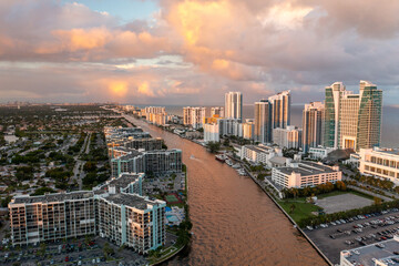 Hallandale and Miami Beach Florida after a Storm