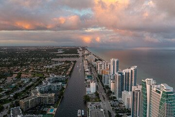 Hallandale and Miami Beach Florida after a Storm