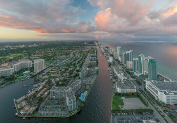 Hallandale and Miami Beach Florida after a Storm