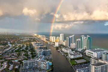 Hallandale and Miami Beach Florida after a Storm