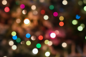 New Years Party Bokeh Lights