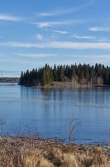 Astotin Lake Frozen over in Late November