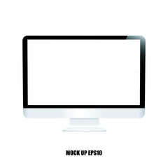 monitor vector ,mockup monitor , screen monitor , EPS10