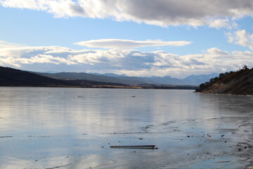 Frozen Lake, Ghost Lake, Alberta