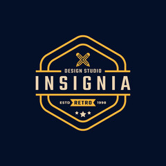 Classic Vintage Retro Label Badge Insignia Logo Design for Business Design Template