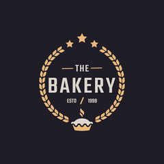 Classic Vintage Retro Label Badge Emblem for Stamp Pie Bakery House Logo Design Inspiration