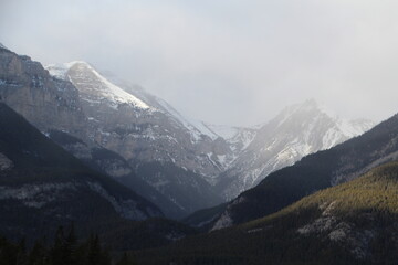 Haze On The Mountains, Banff National Park, Alberta