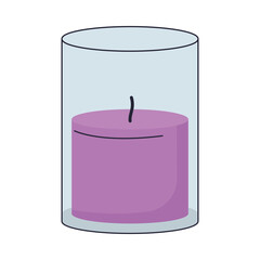 purple candle design