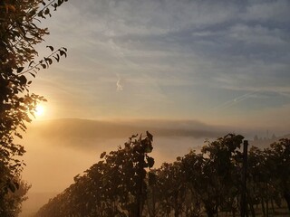 sunset in the mountains