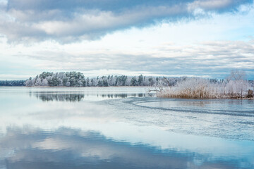 Winter Scene From Helga Lake