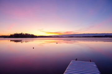 Winter Sunset Scene From Tofta