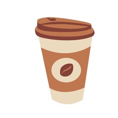 Vertical coffee decoration. Template for shop branding or cafe invitation, business card, menu page, banner, flyer, advertisement, packaging. Vector illustration.