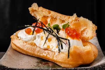 Seafood appetizer for christmas meal.