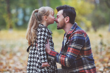 Fototapeta premium Family walk autumn