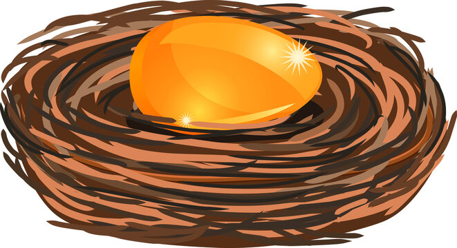 Full Control - Golden Eggs With Nest Logo - Free Transparent PNG Clipart  Images Download