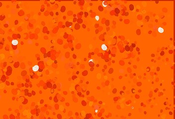 Light Orange vector background with liquid shapes.
